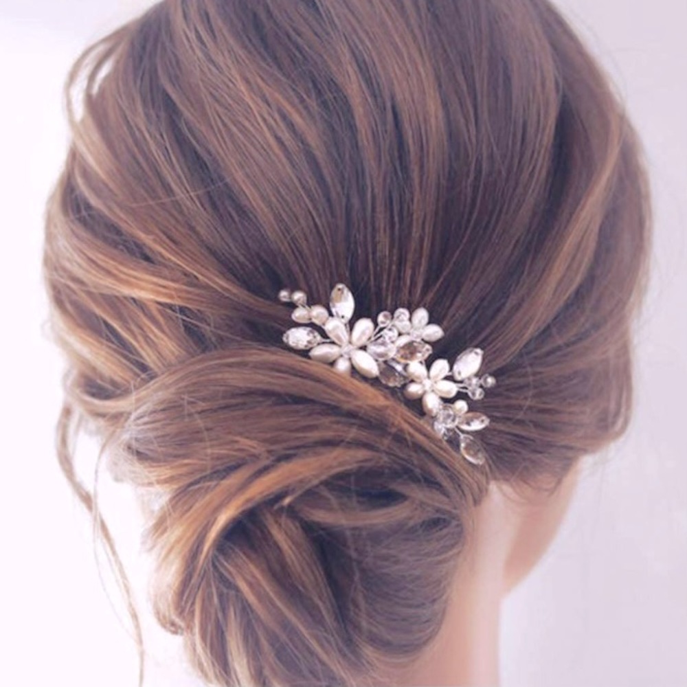 Wedding / Prom Rhinestone and Pearl Hair Pins